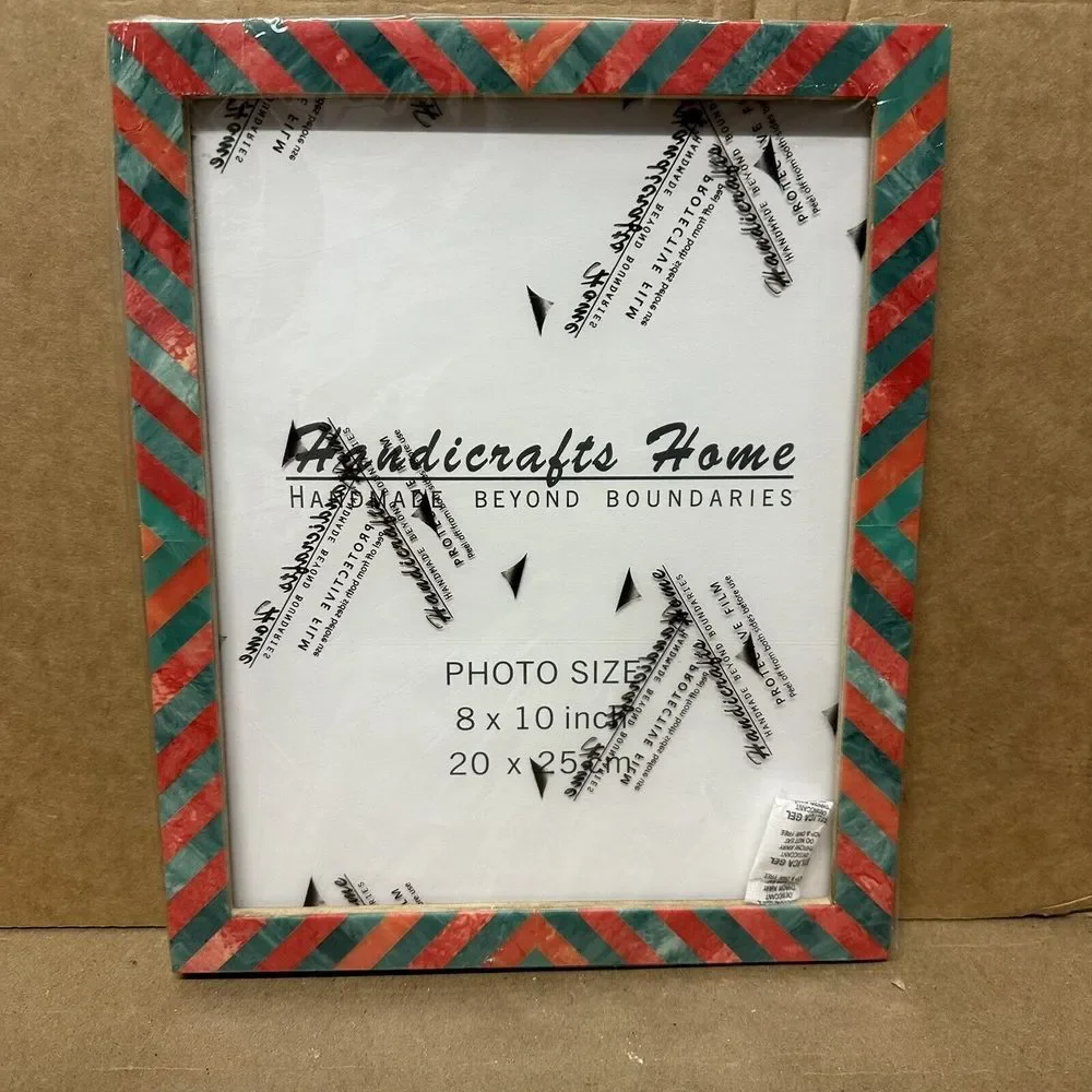 Christmas Picture Frame Candy Cane Collection Holiday Frame‎ Red Green 10x8